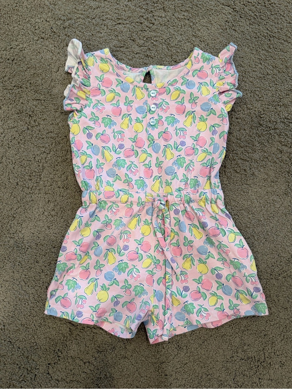 Shrimp & Grits Pink Romper